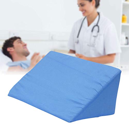 Healifty Cama de Cuerpo Almohada de cuña Cojín Posicionamiento Cuña Embarazo Lateral Durmientes (Azul)