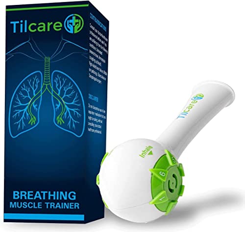 Incentivador respiratorio de Tilcare - Ejercicio pulmonar para desarrollar pulmones fuertes - Ejercitador respiratorio que es una gran terapia sin medicamentos para la EPOC, CHF o la DISFAGIA